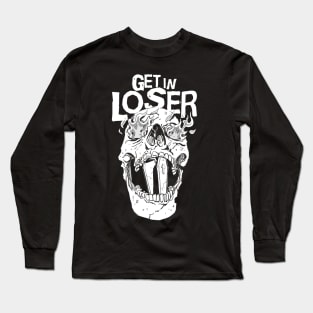 get in loser coffin soft grunge gothic goth aesthetic Long Sleeve T-Shirt